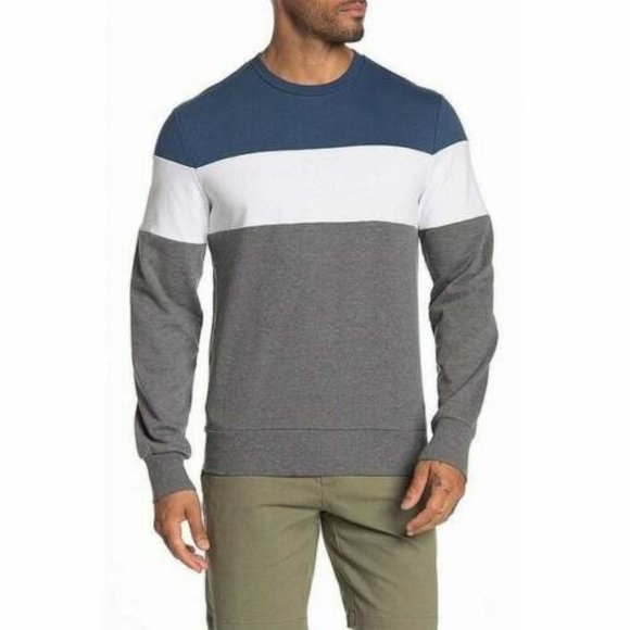 Slate & Stone Color Block Crewneck Sweatshirt - Picture 1 of 5